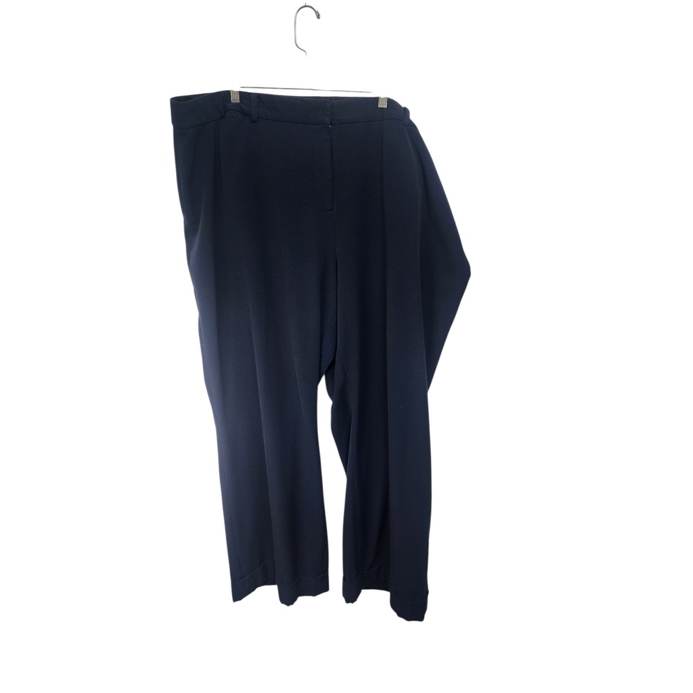 Lane Bryant Navy Blue Wide Leg Ponte Pants‎ Plus Size 26 Average